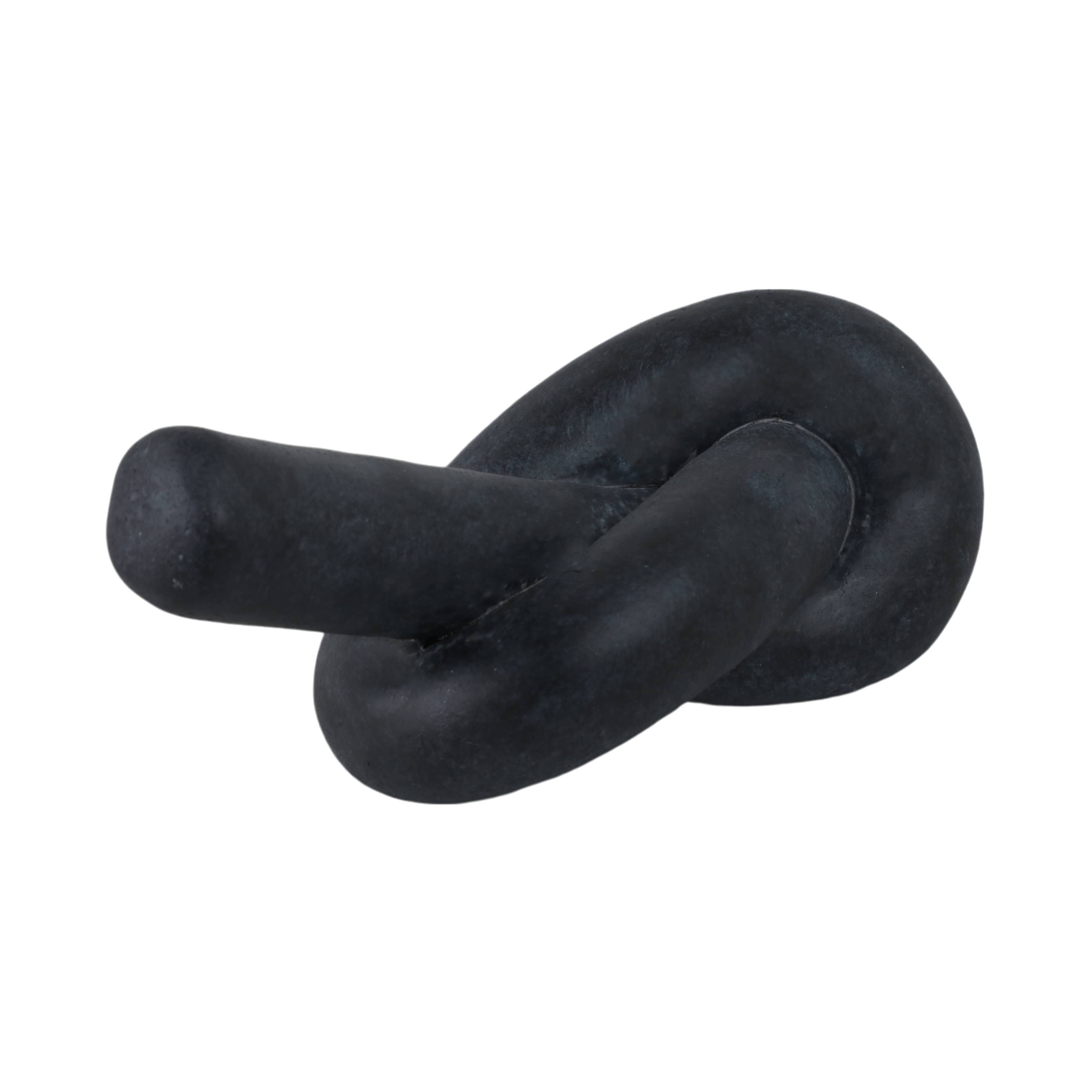 Black Ceramic Knot Object