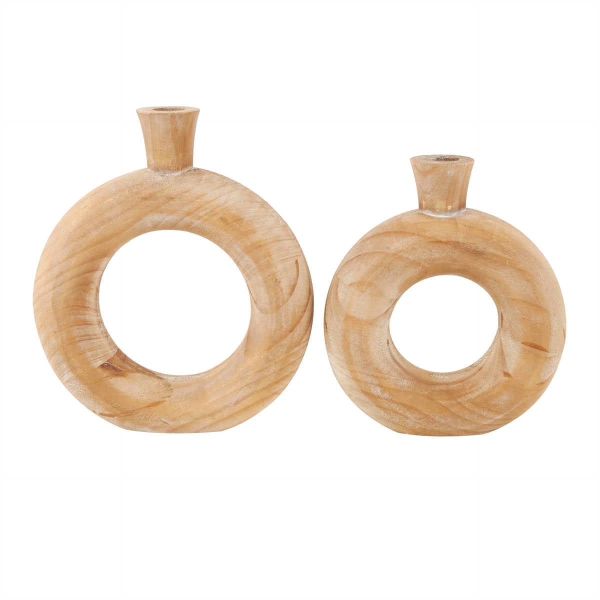 Vianney Wood Vase Set