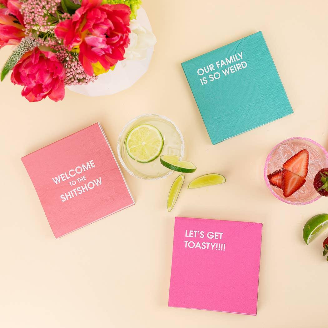 Our Family Is So Weird - Colorful Cocktail Napkins Cocktail Napkins
