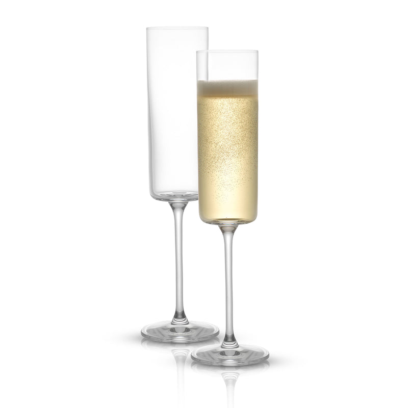 Claire Crystal Champagne Glasses S/2 Crystal Drinkware