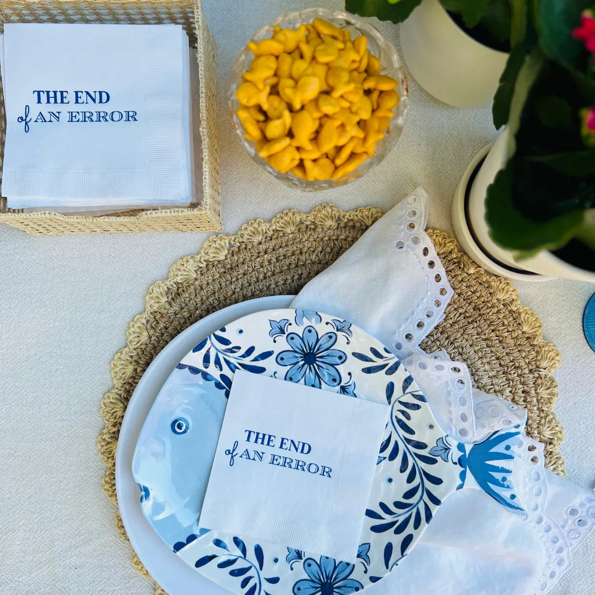 The End Of An Error Divorce Cocktail Paper Napkins Cocktail Napkins