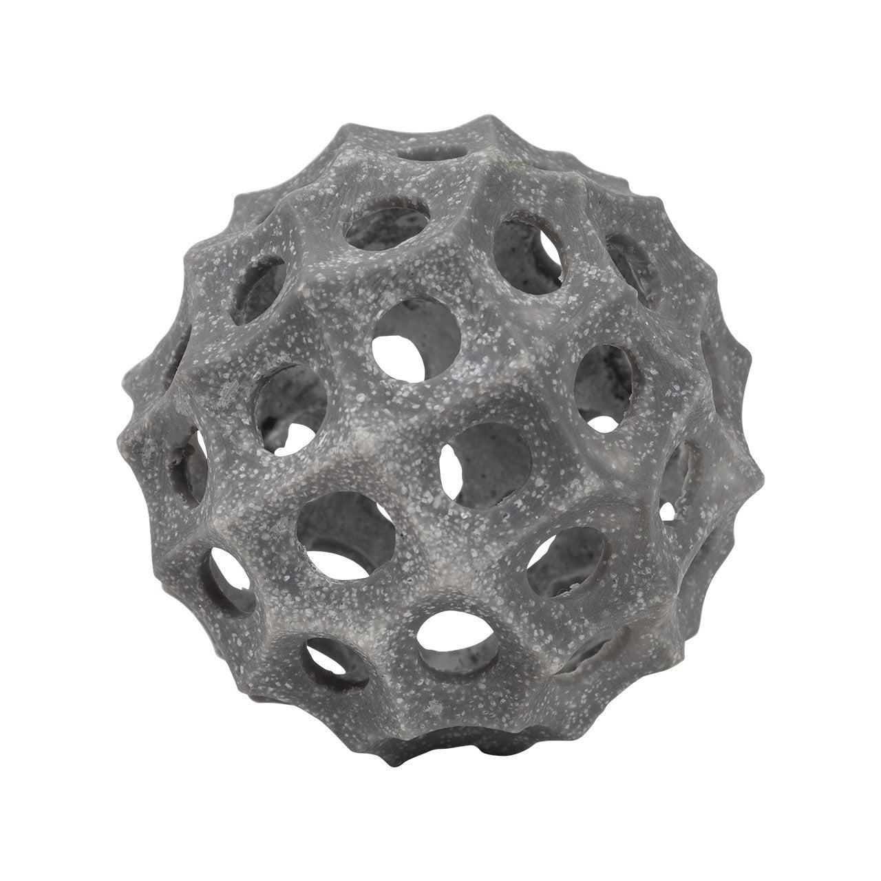 Henley Sphere -Polyresin Quartz Sand Gray Decor