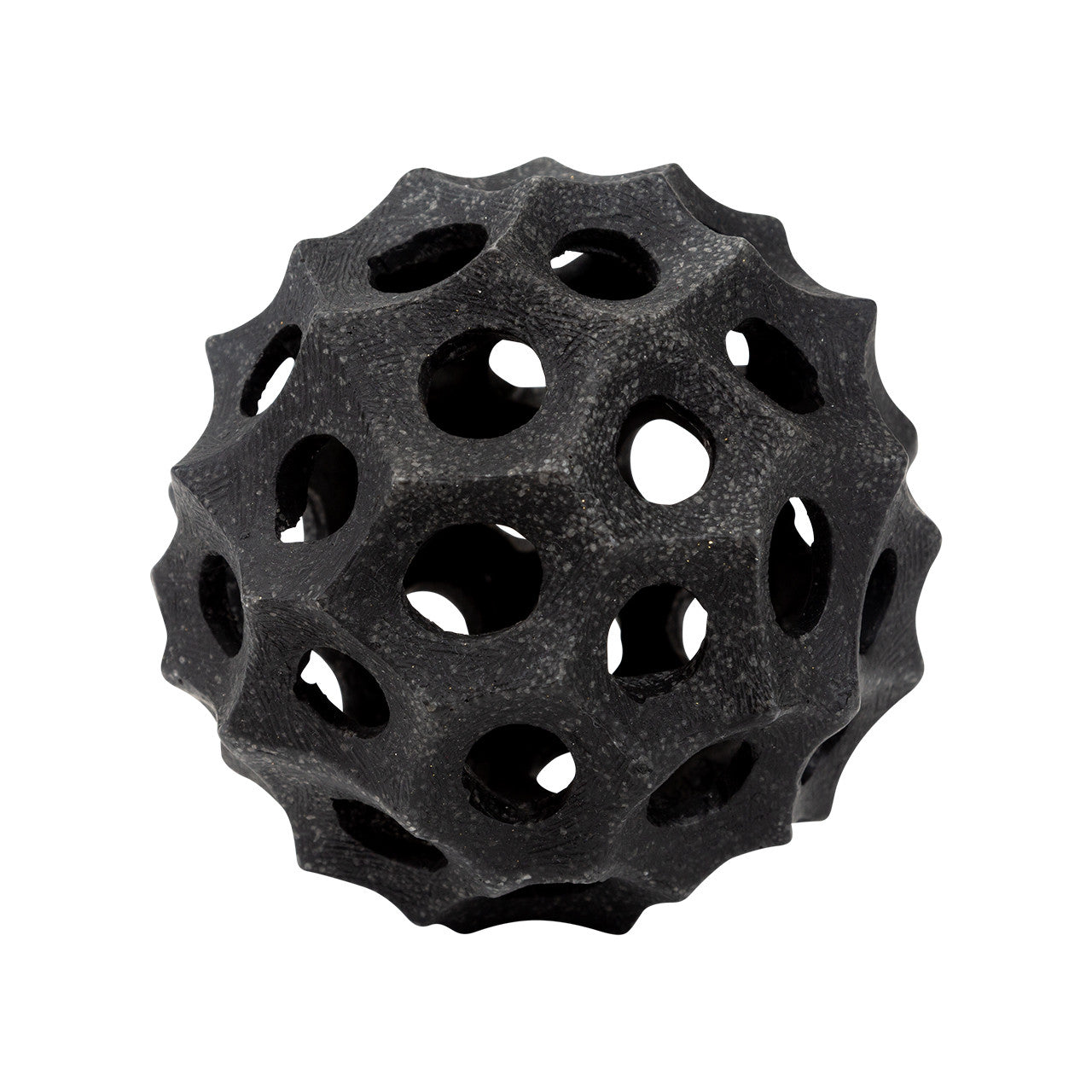 Henley Sphere -Polyresin Quartz Sand Black Decor