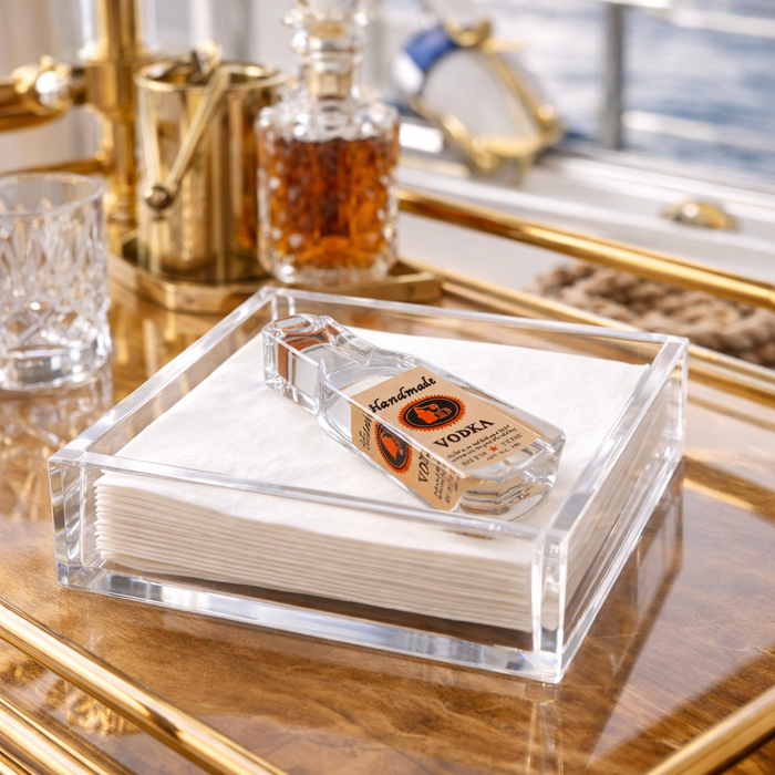 Acrylic Napkin Weight, Vodka