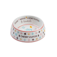Chewy Vuiton Dog Bowl