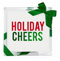 Christmas Acrylic Cocktail Napkin Hostess Set