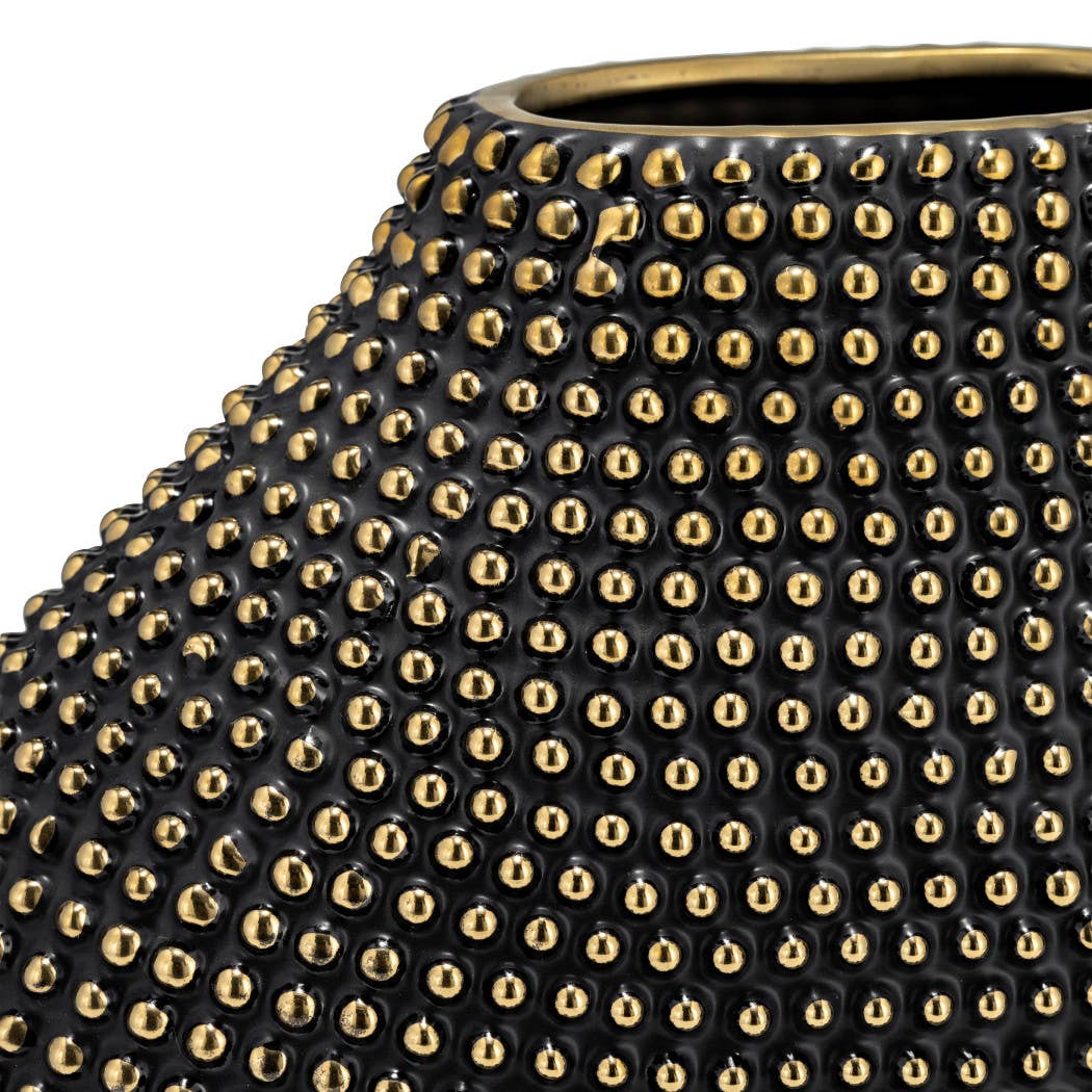 Beaded Ceramic Sculptural Vase