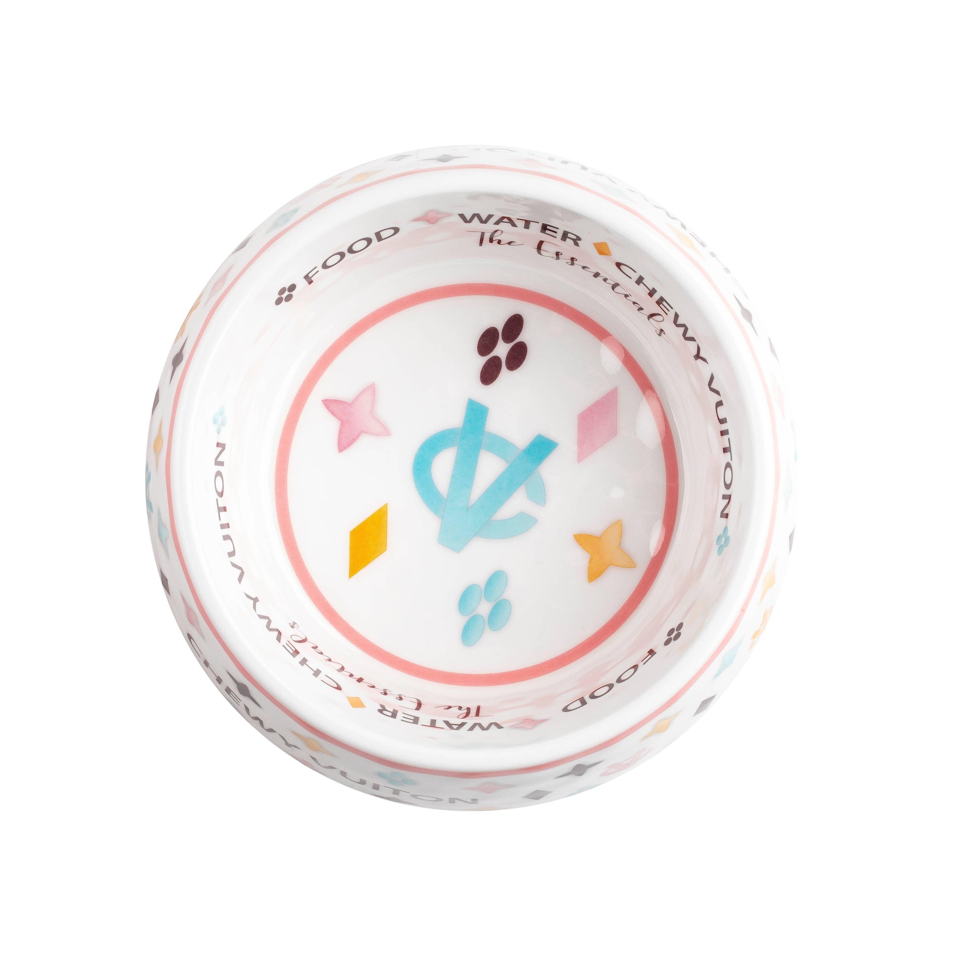 Chewy Vuiton Dog Bowl Pet Gifts