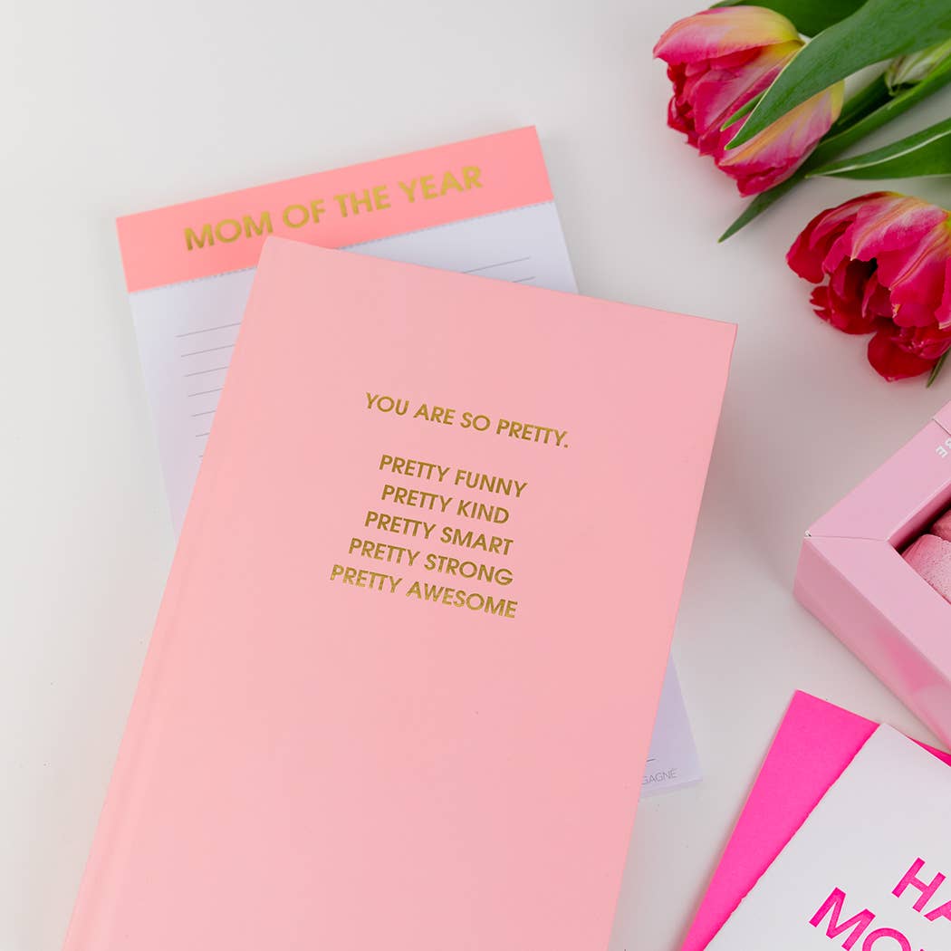 Mom Of The Year Lined Notepad - Coral - Mother's Day Gift