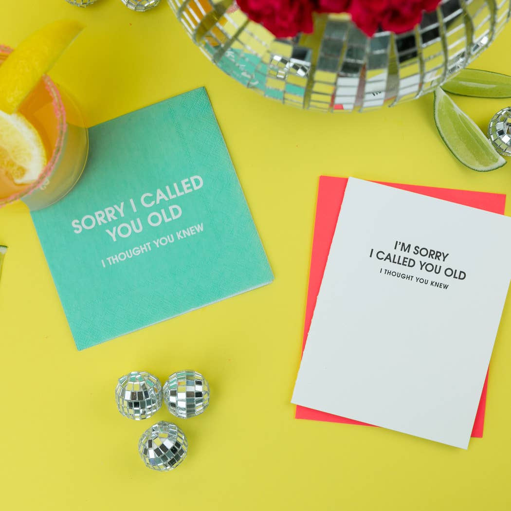 I Am Sorry I Called You Old, Thought Yo -Funny Birthday Card Greeting Cards