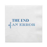 The End Of An Error Divorce Cocktail Paper Napkins Cocktail Napkins