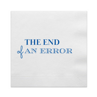 The End Of An Error Divorce Cocktail Paper Napkins