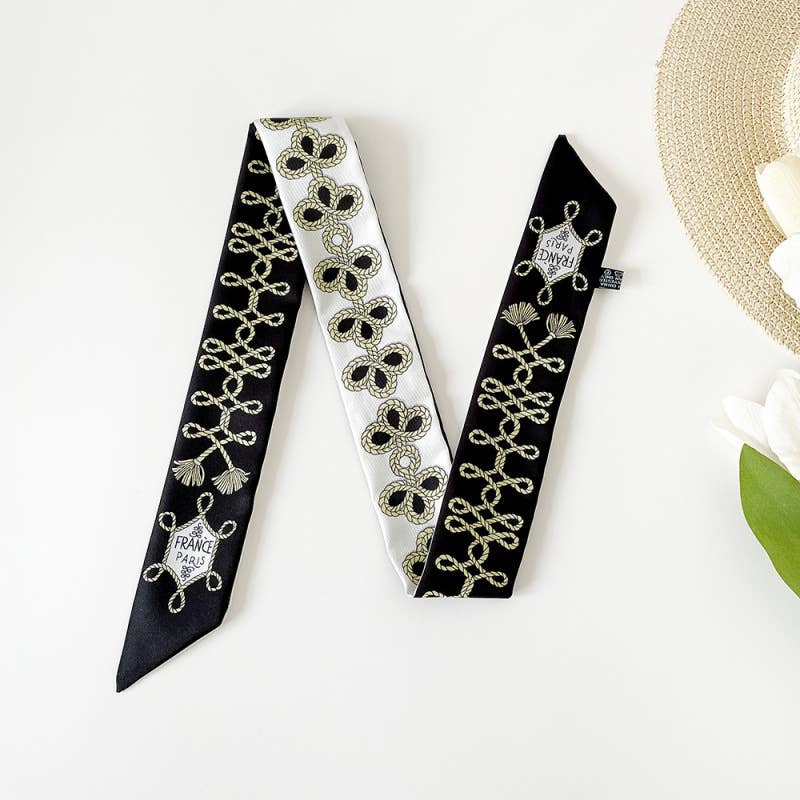 Versatile Printed Scarf Headband Fashion Accessory