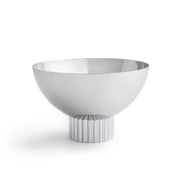 Striations Nut Bowl, Silver Serving Bowl