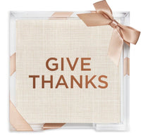 Thanksgiving Acrylic Cocktail Napkin Hostess Set