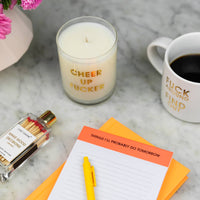 Things I'll Probably Do Tomorrow - Lined Notepad - Neon Orange - 65 perforated pages - 5x8 Notepads