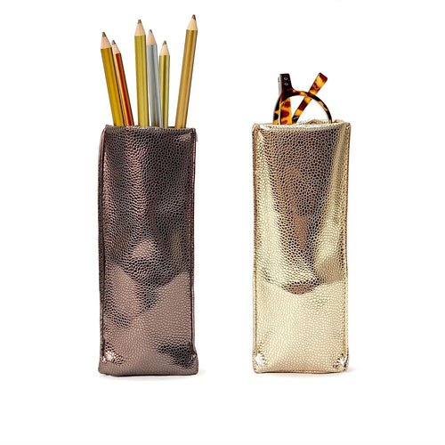 Faux Snake Skin Standing Triangular Weighted Eyeglasses/Accessory Holder Accessories