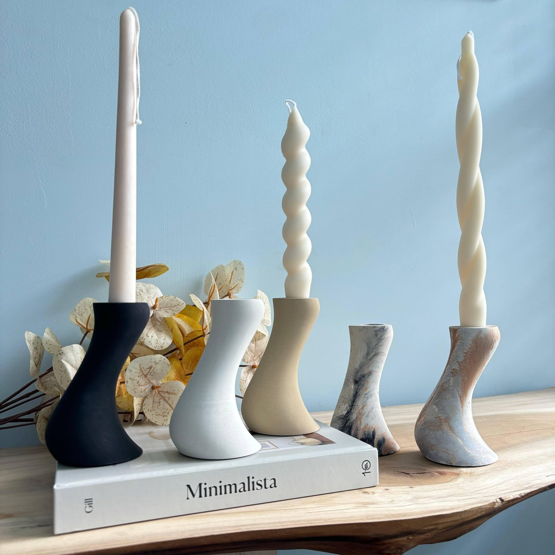 Leto Taper Candle Holder s/2 Votives, Hurricanes & Candleholders