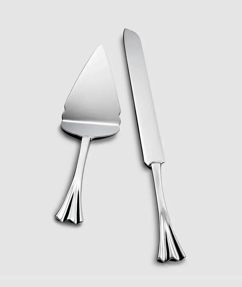 Ginkgo Cake Knife and Server Serving Utensils