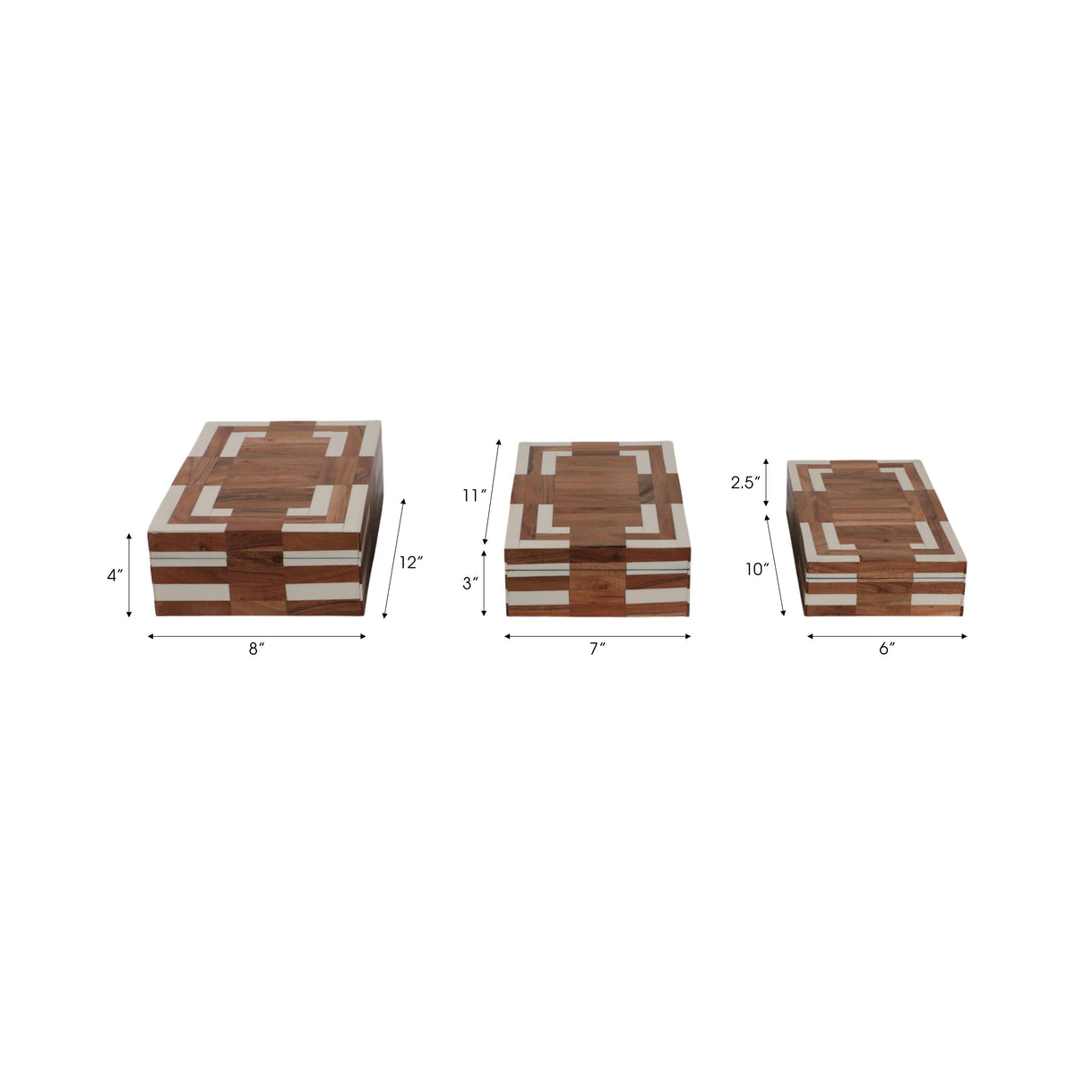 Malera Ivory Wooden Inlay Box