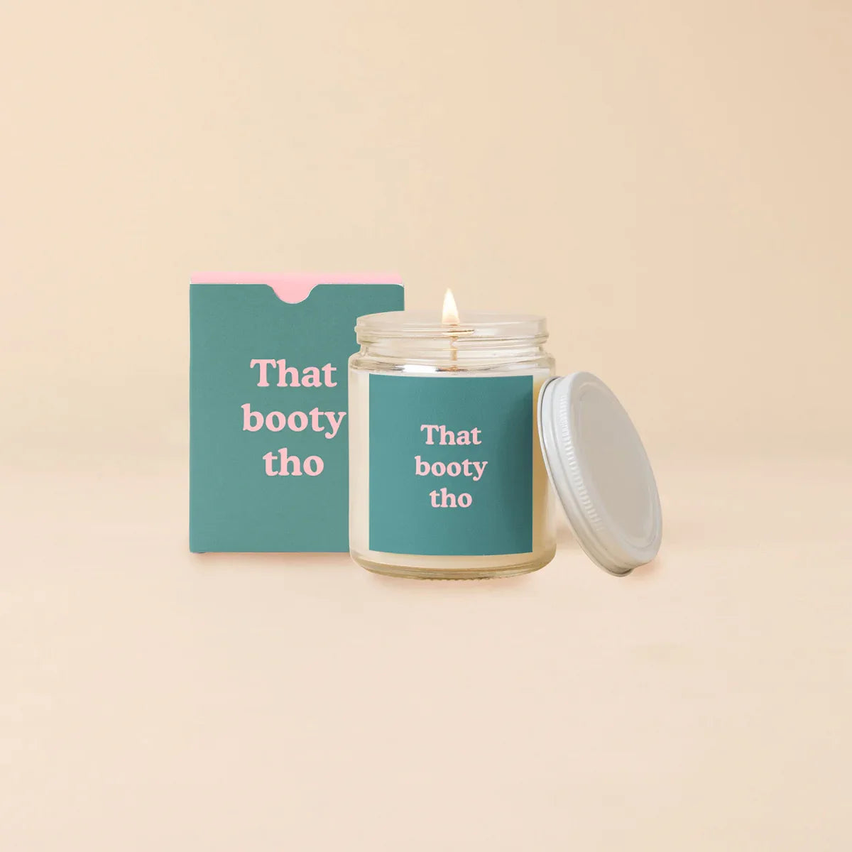Candle Jar w/Lid Candleholder