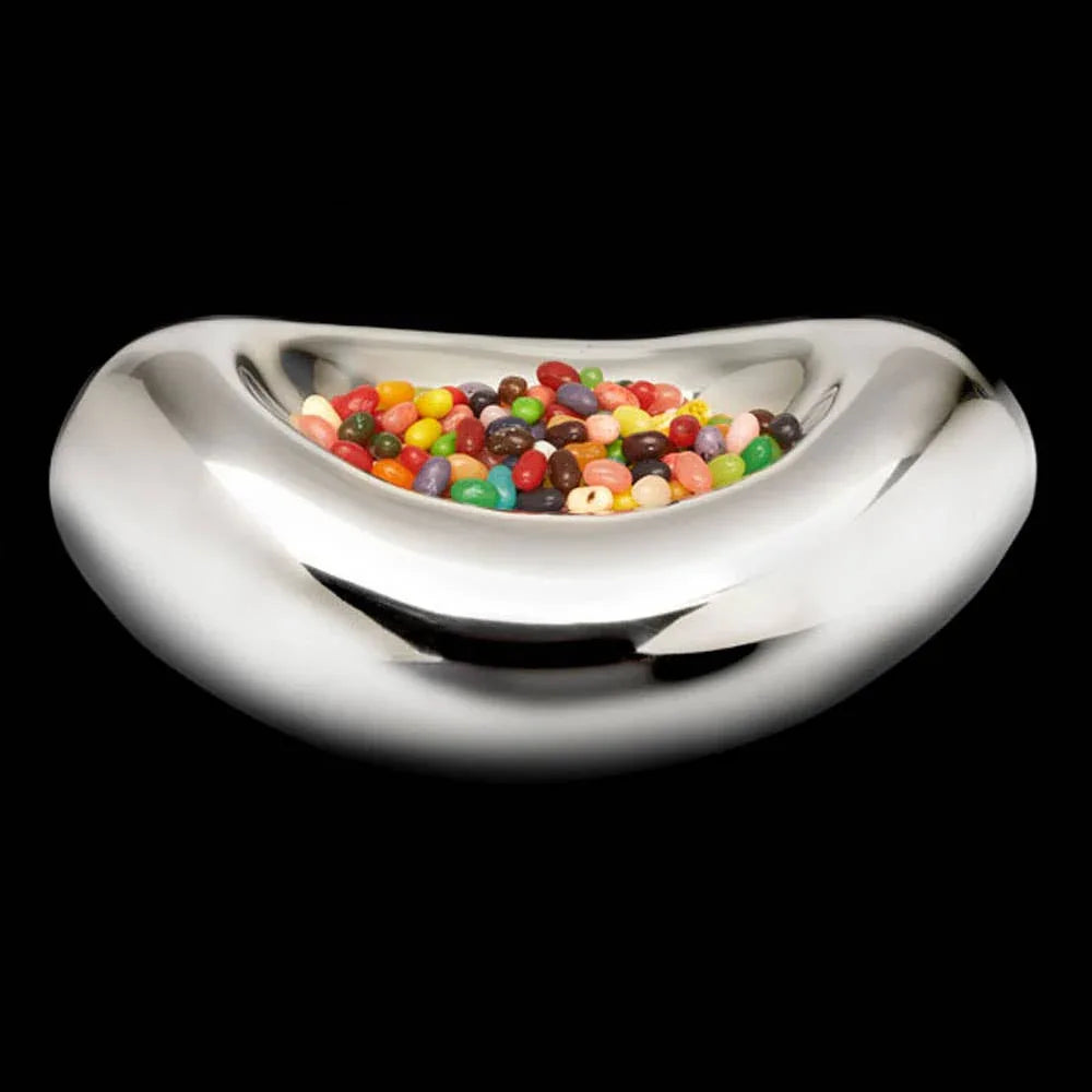 Big Bean Decorative Bowl In Polished Aluminum Decor/Serveware