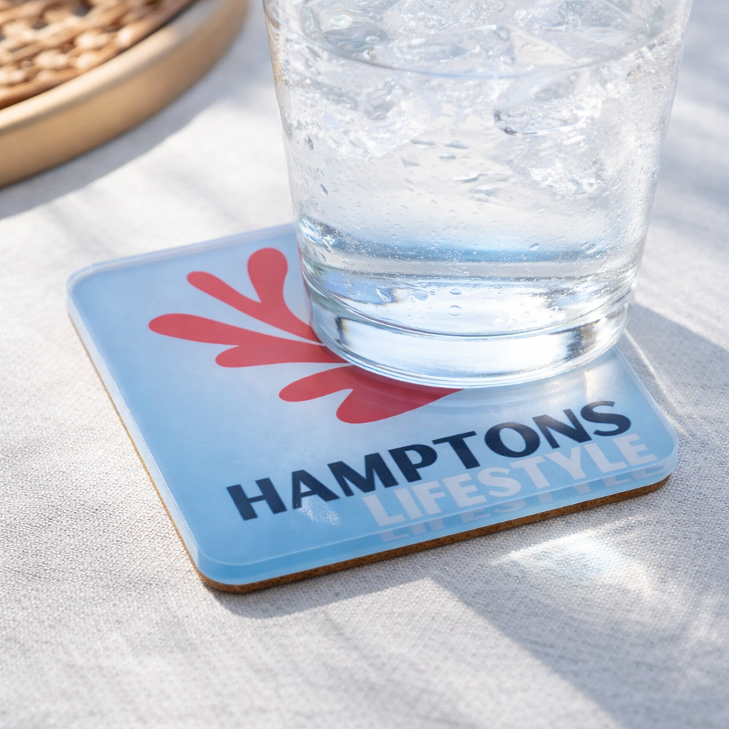 Hamptons Acrylic Coasters s/4