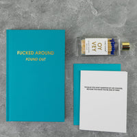 Oy Vey - Glass Bottle Safety Matches - Royal Blue