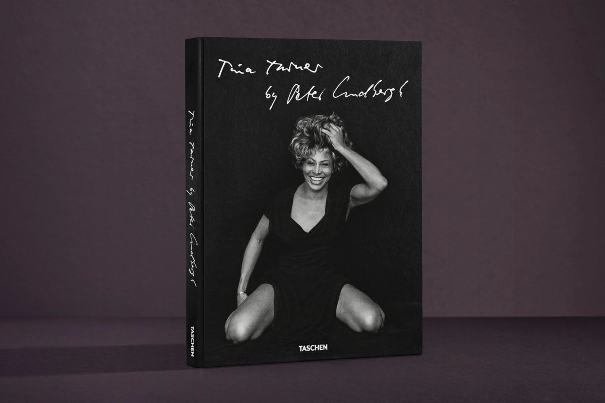 Tina Turner by Peter Lindbergh photography book cover – black and white portrait