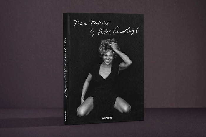 Tina Turner by Peter Lindbergh photography book cover – black and white portrait