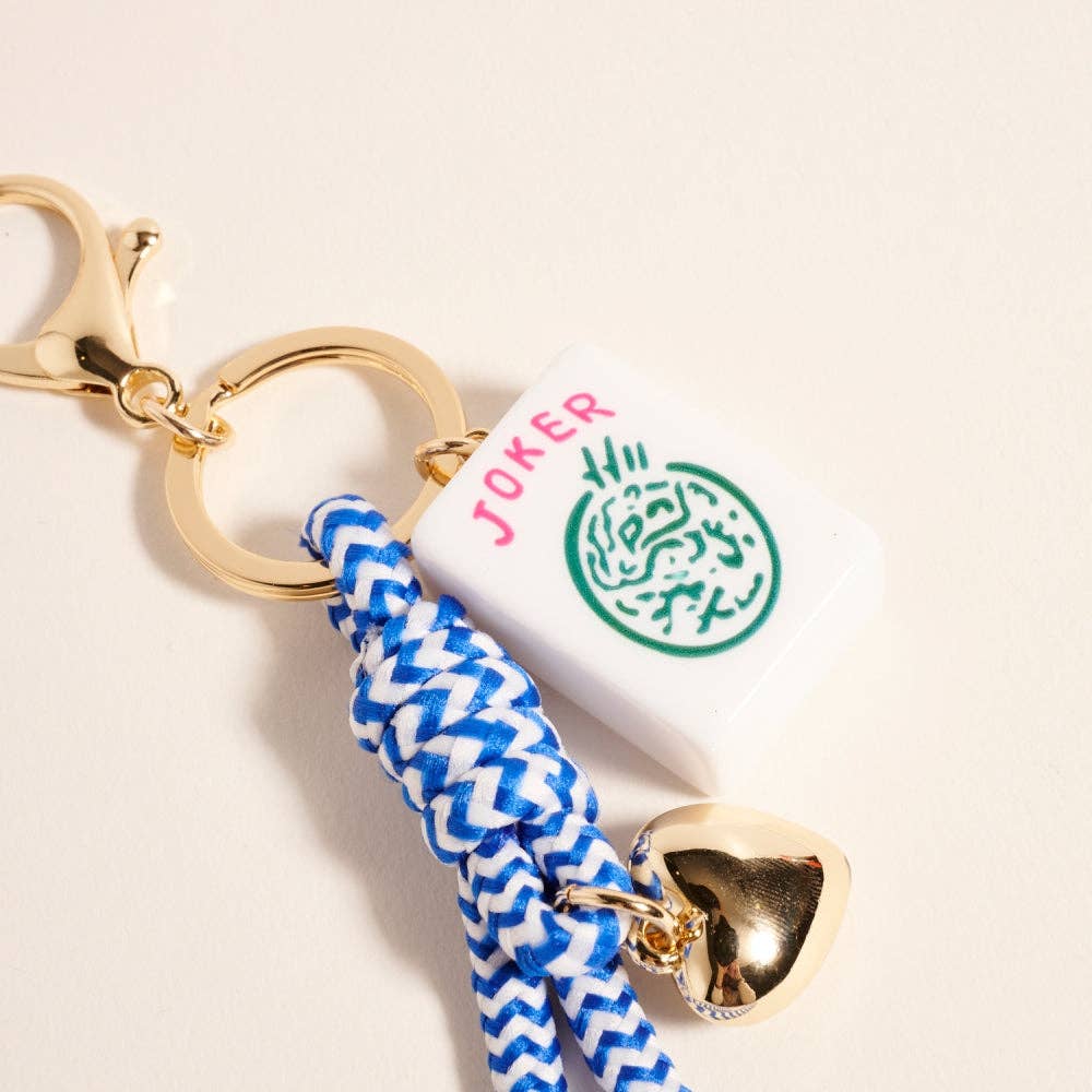 Mahjong Tile Keychain Bag Charm