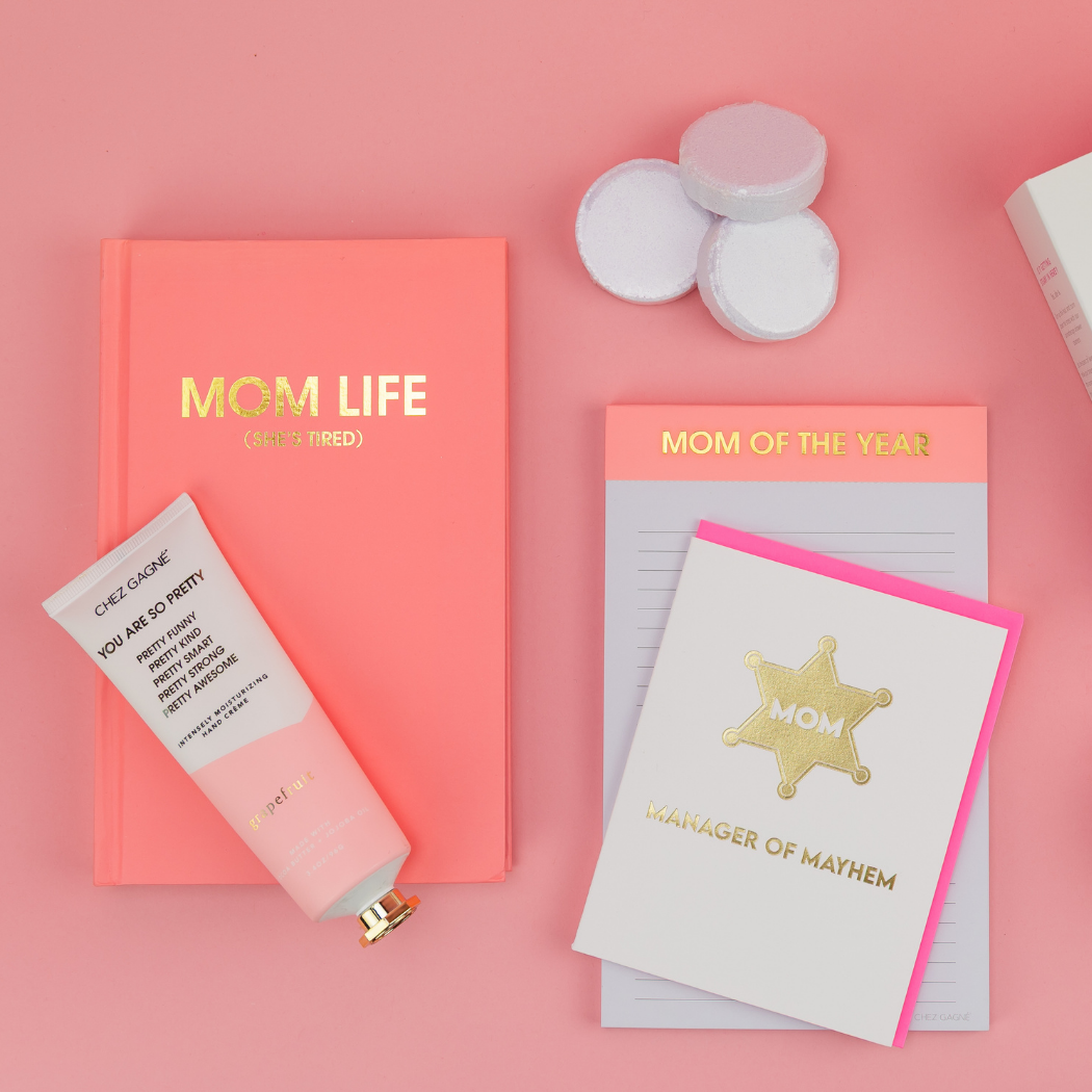 Mom Of The Year Lined Notepad - Coral - Mother's Day Gift