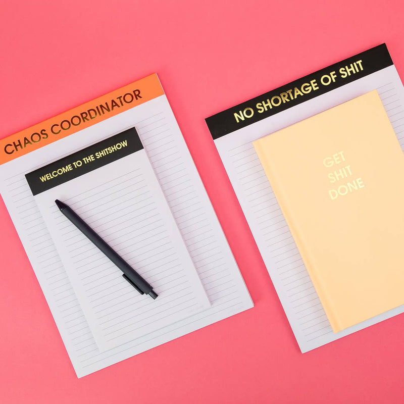 Welcome To The Shitshow - Lined Notepad - Black - 65 perforated pages - 5x8 Notepads