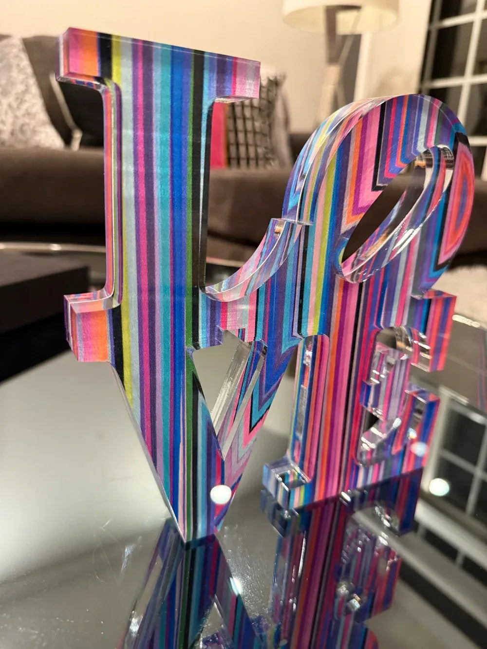 Acrylic Love Sculpture Art