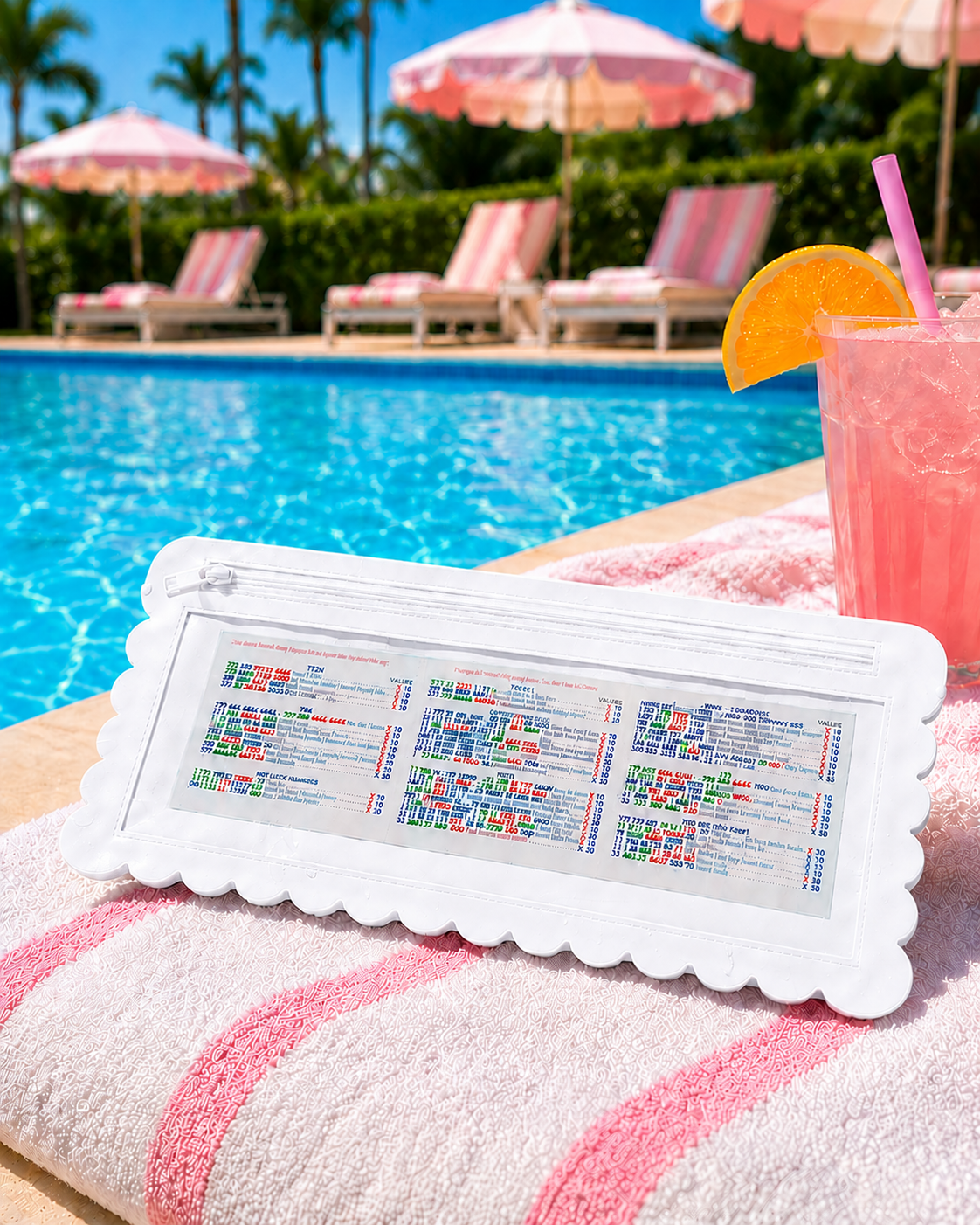 Splash-Proof Mahjong Card Holder/Pool Mahjong