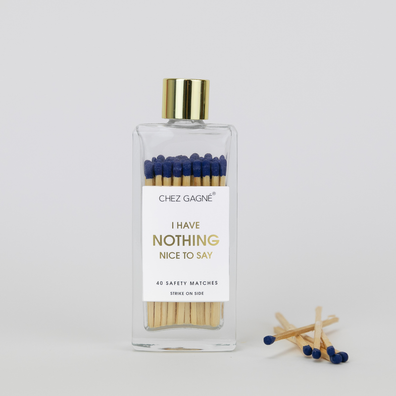 I Have Nothing Nice to Say - Safety Matches - Navy Matchboxes & Lighters
