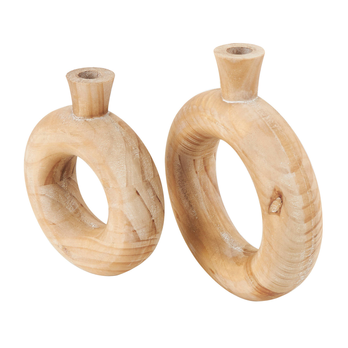 Vianney Wood Vase Set