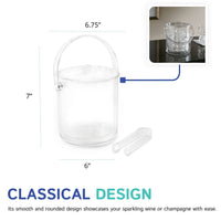 Lucite Double Wall Ice Bucket