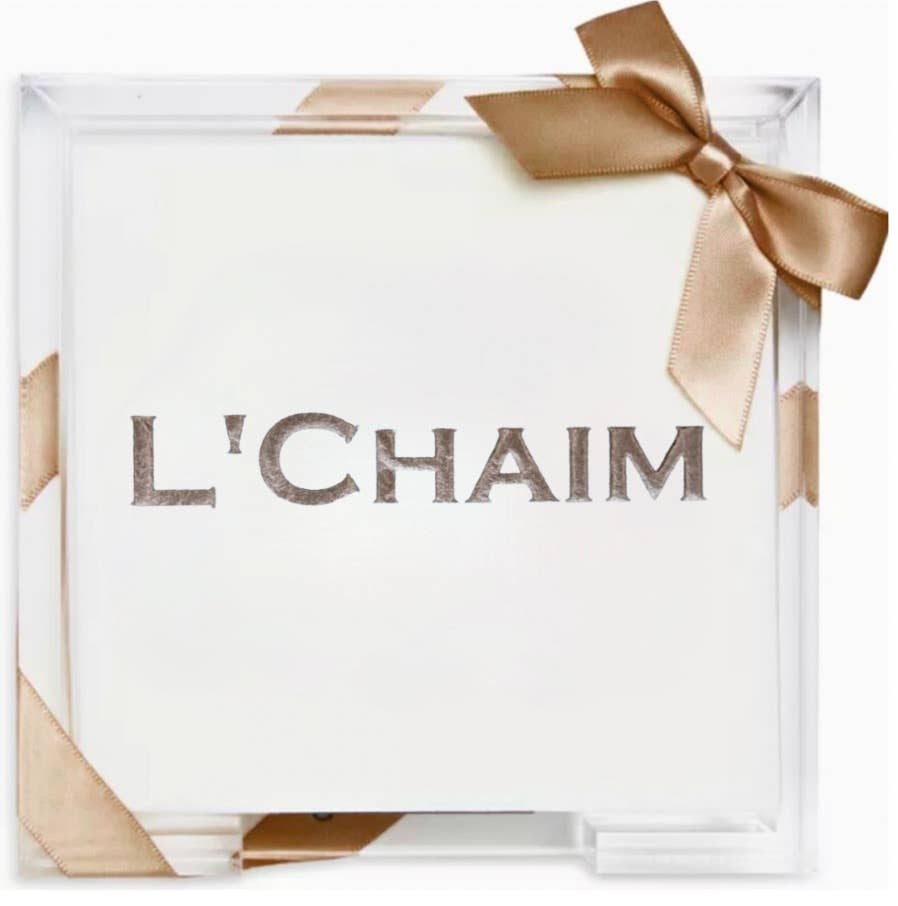 Judaica Acrylic Cocktail Napkin Hostess Set Cocktail Napkins