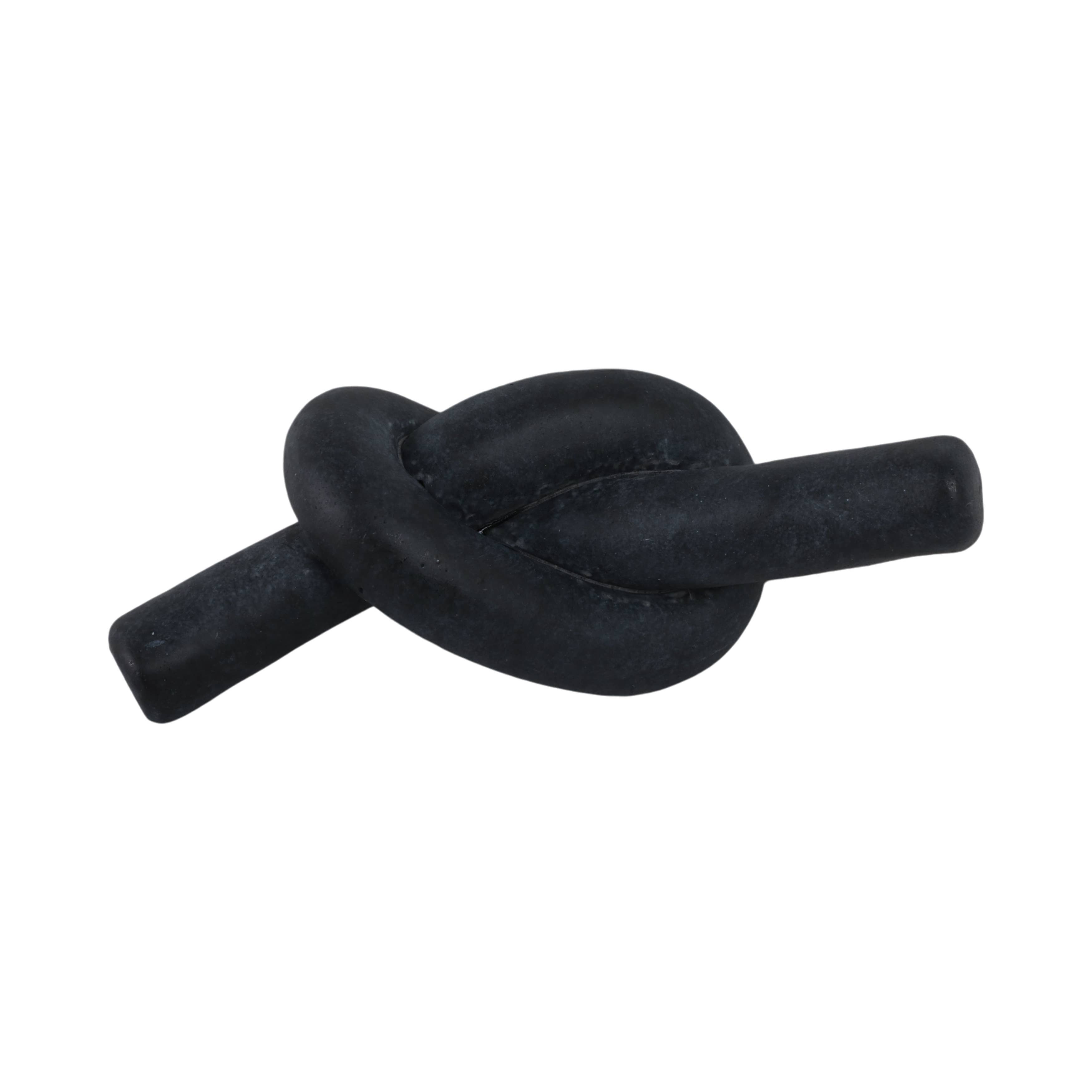 Black Ceramic Knot Object