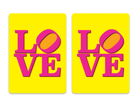 PVC playing cards LOVE