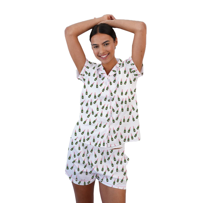 Pajama Short Set - Champagne