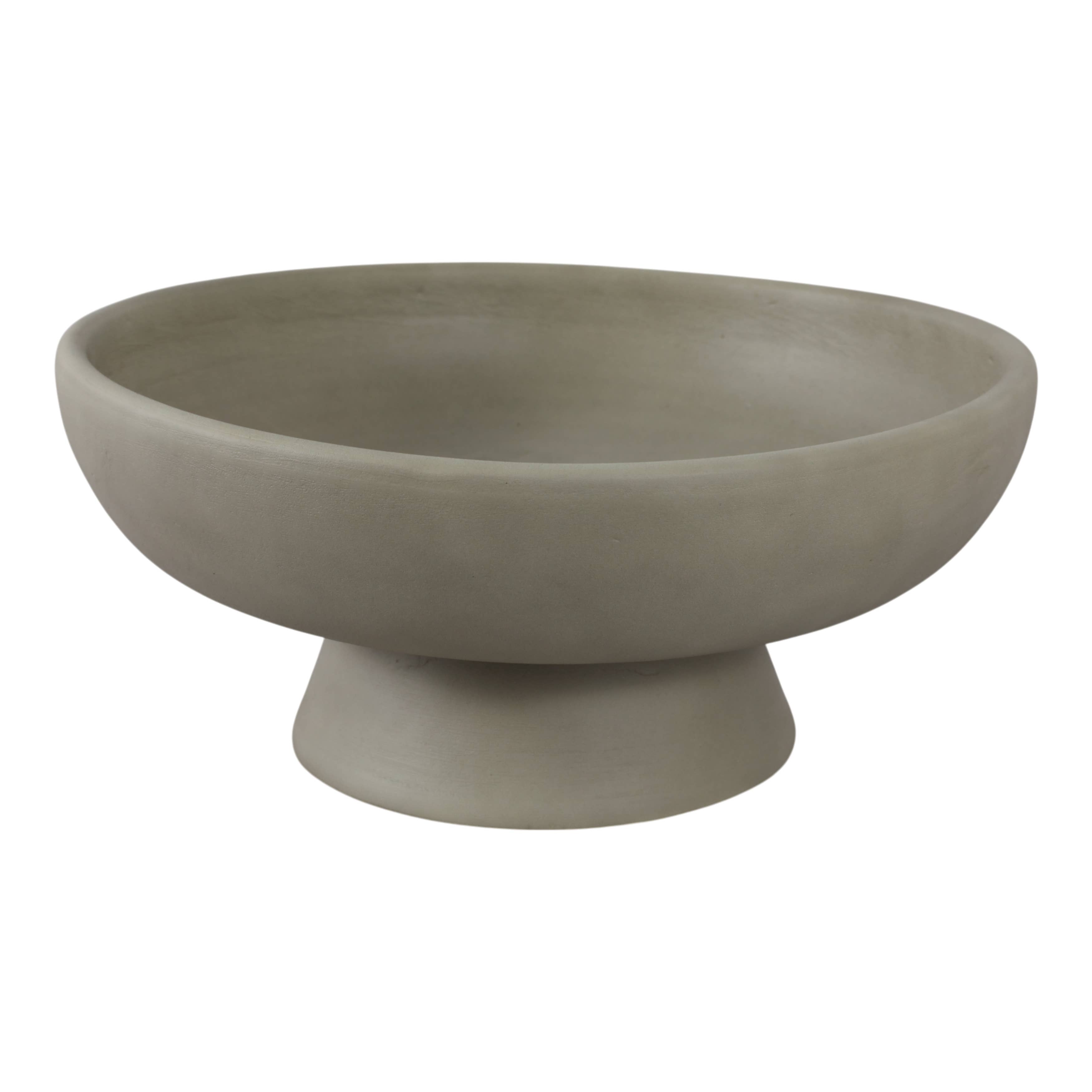 Sage Terracotta Pedestal Bowl