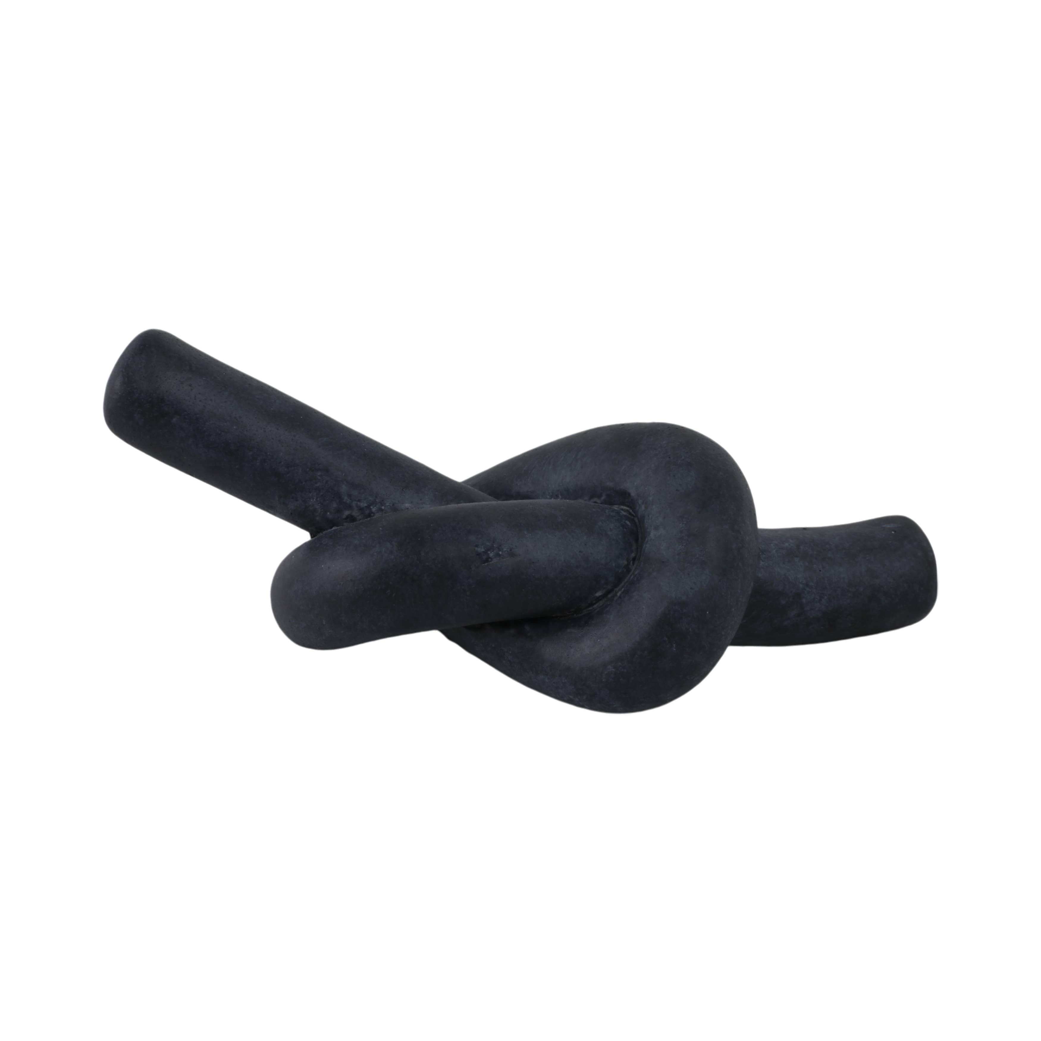 Black Ceramic Knot Object