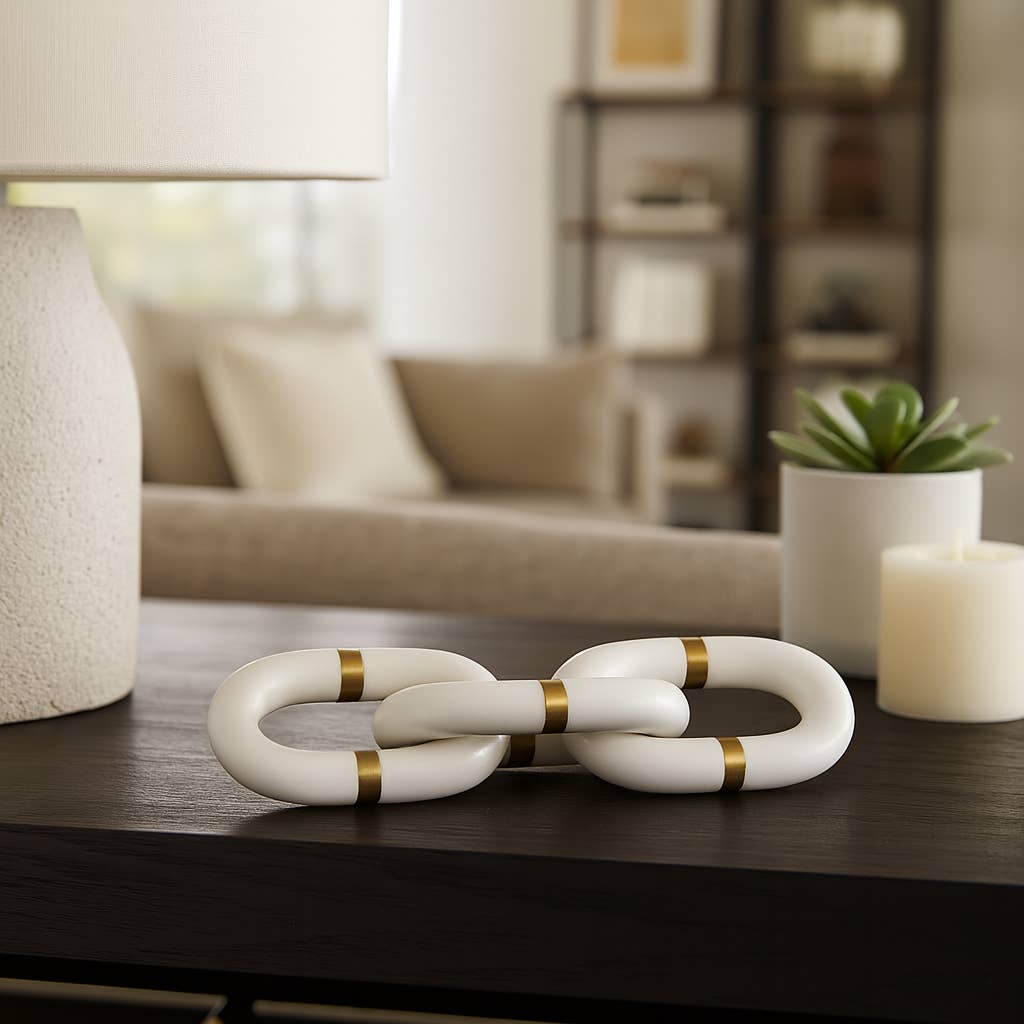 Stone Marble Chain Sculpture