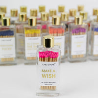 Make A Wish - Birthday Glass Bottle Safety Matches - Bright Pink Matchboxes & Lighters