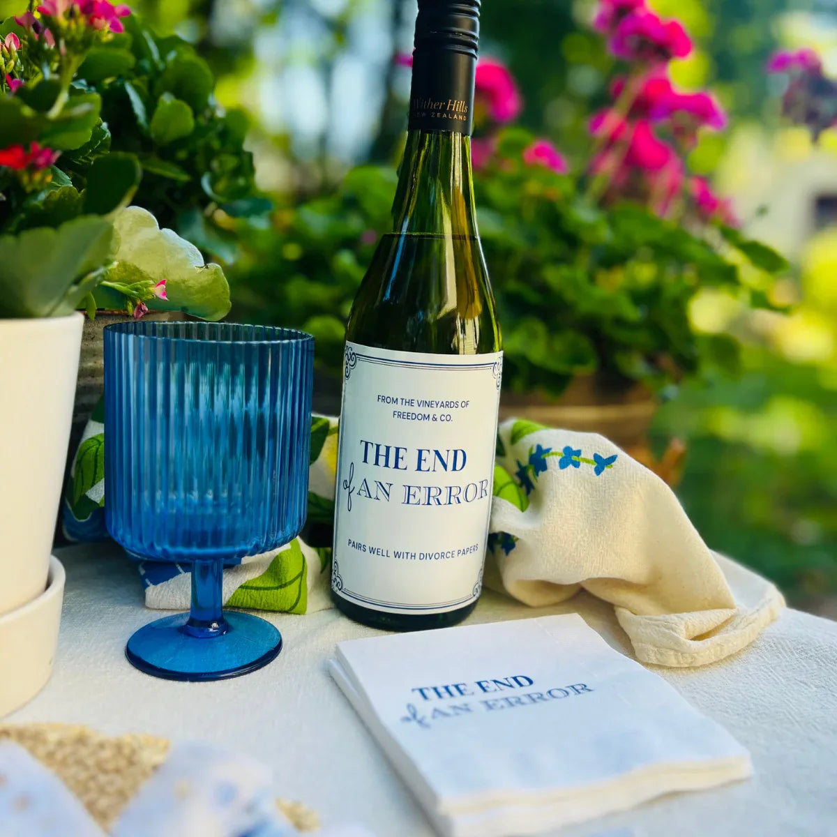 The End Of An Error Divorce Cocktail Paper Napkins Cocktail Napkins