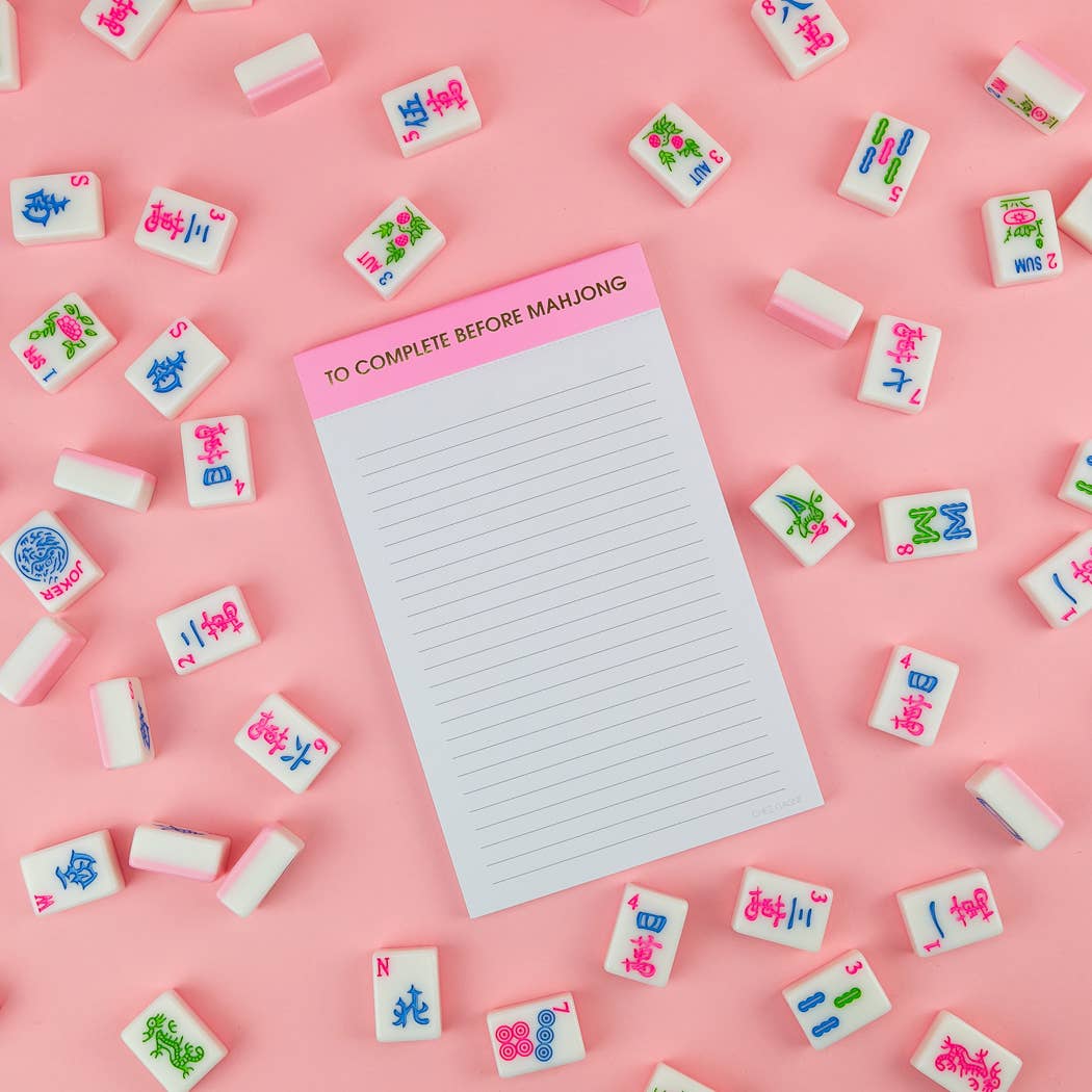 To Complete Before Mahjong - Notepad - 5x8