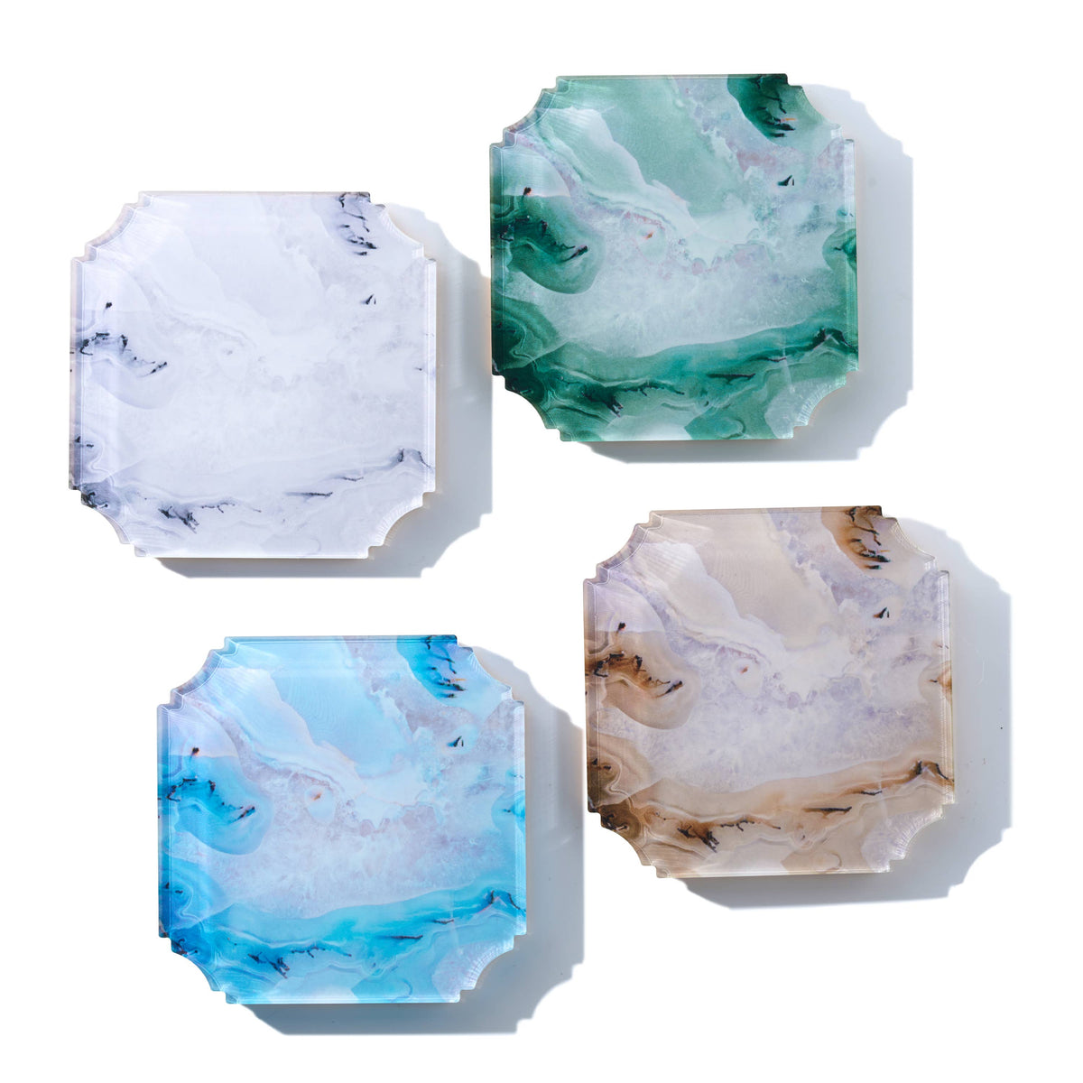 Boxed Coaster Set, Stone Marble