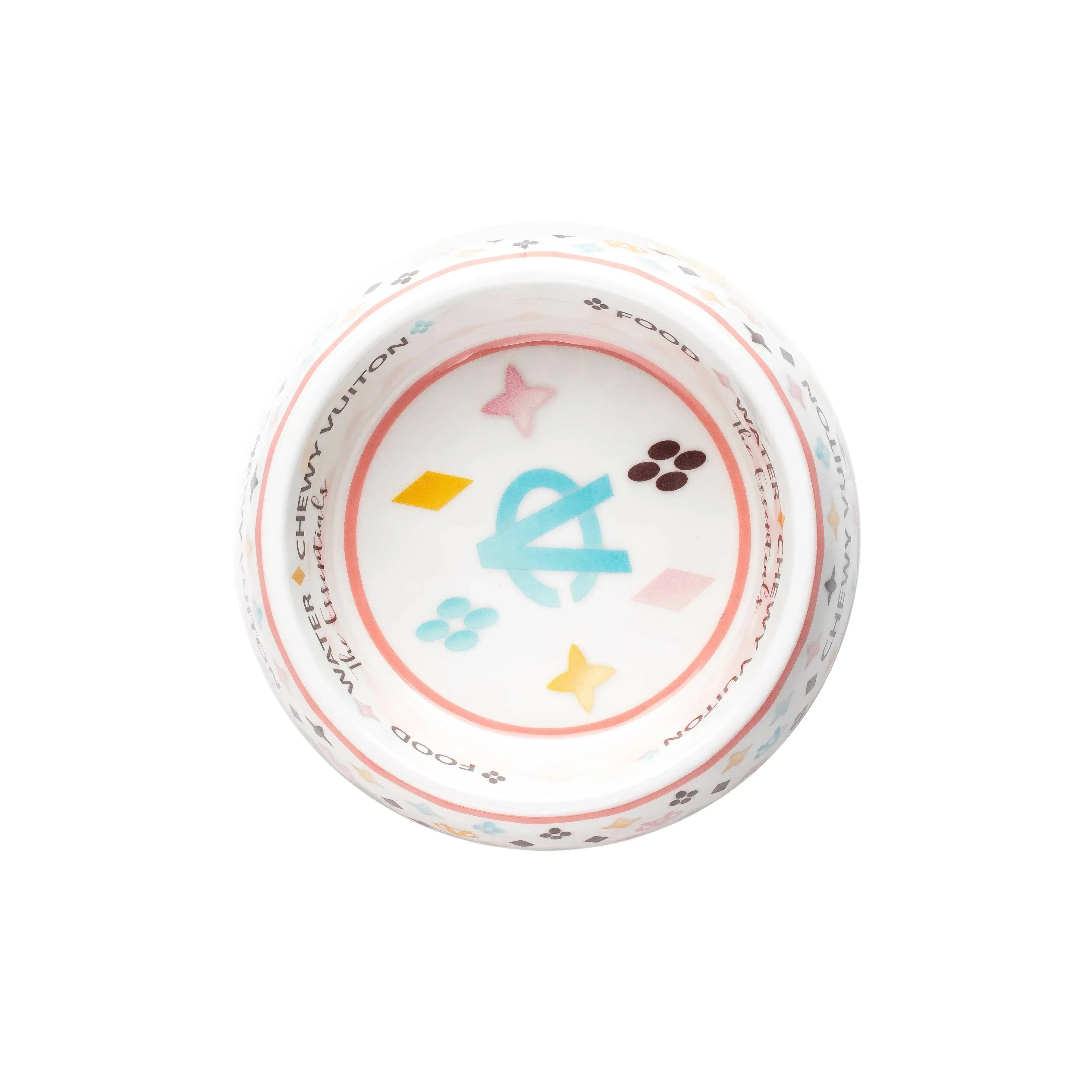 Chewy Vuiton Dog Bowl Pet Gifts